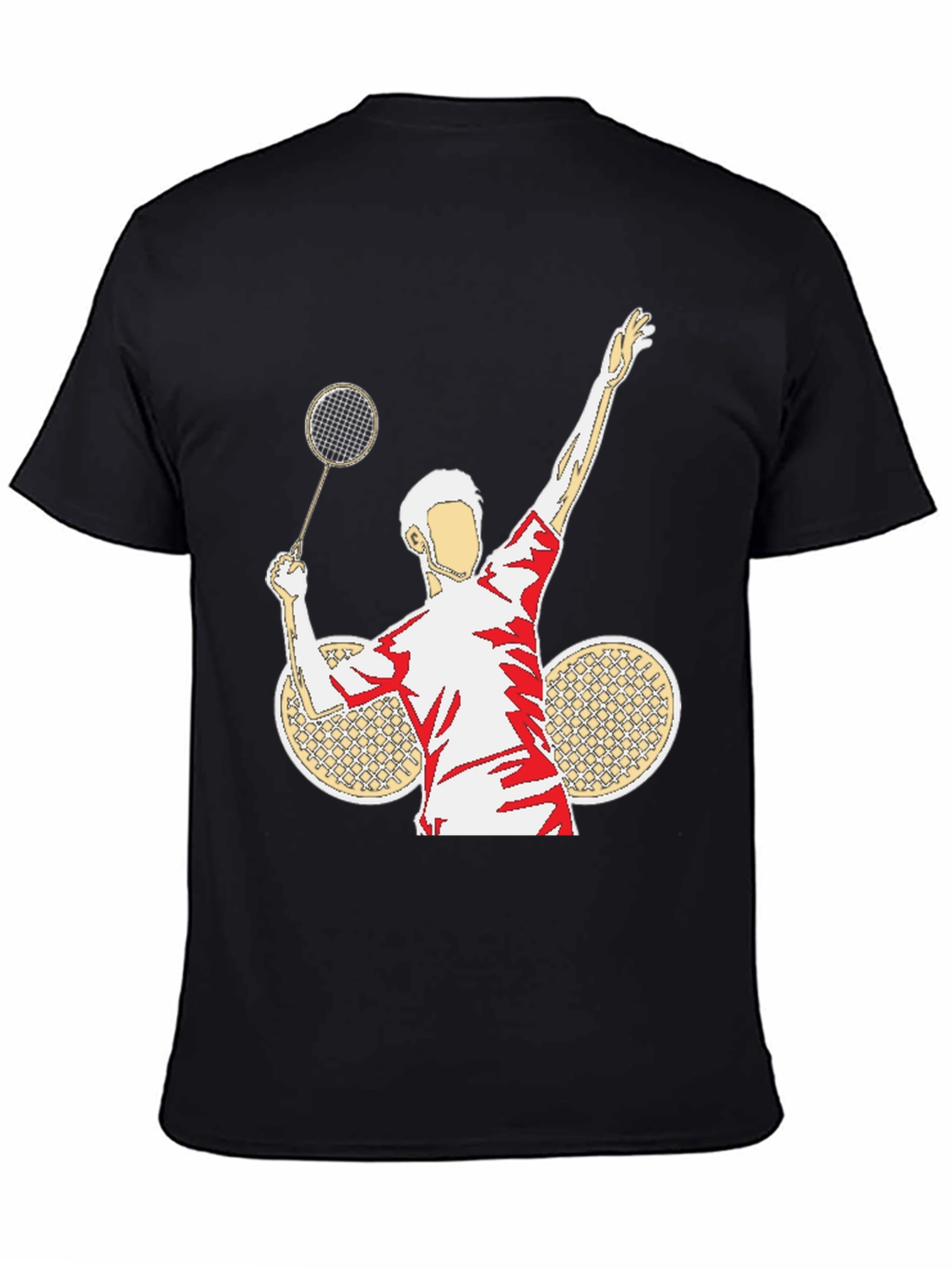 Badminton Player Graphic T-Shirt