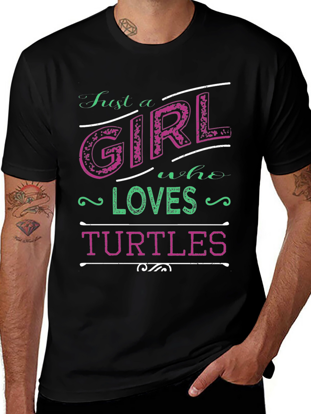 Just a Girl Who Loves Turtles T-Shirt