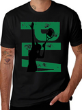 Tennis Player Silhouette Graphic Tee