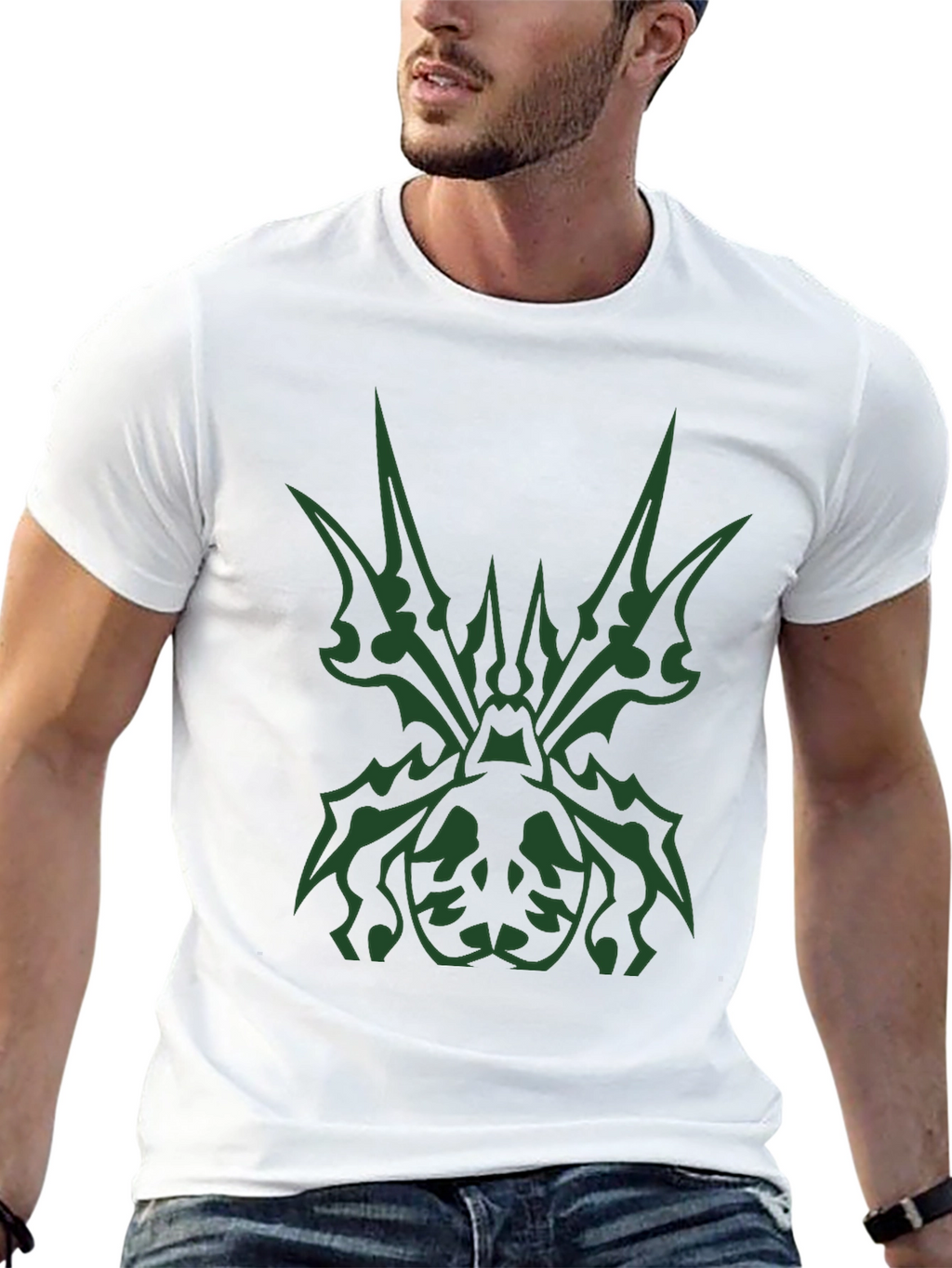 Tribal Spider Graphic Black T-Shirt