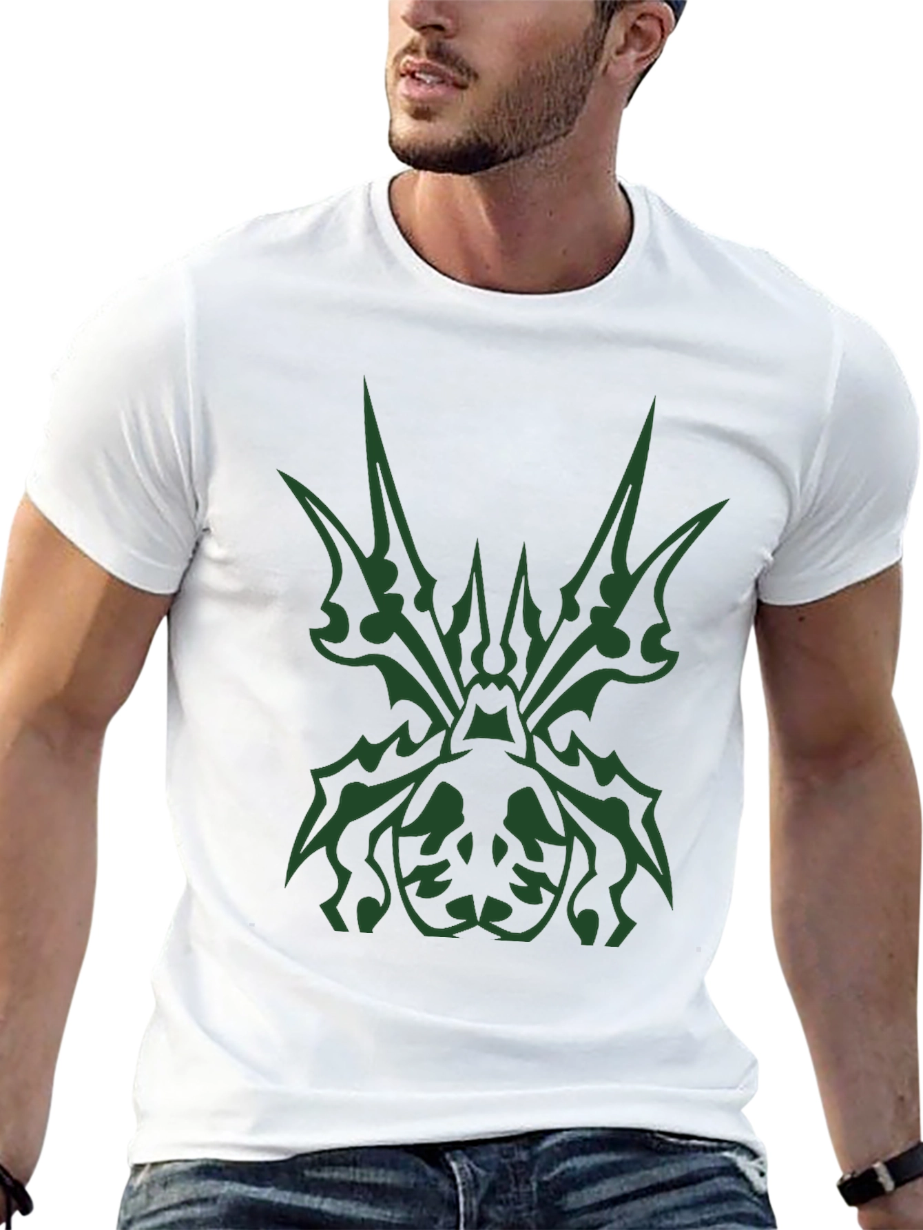 Tribal Spider Graphic Black T-Shirt