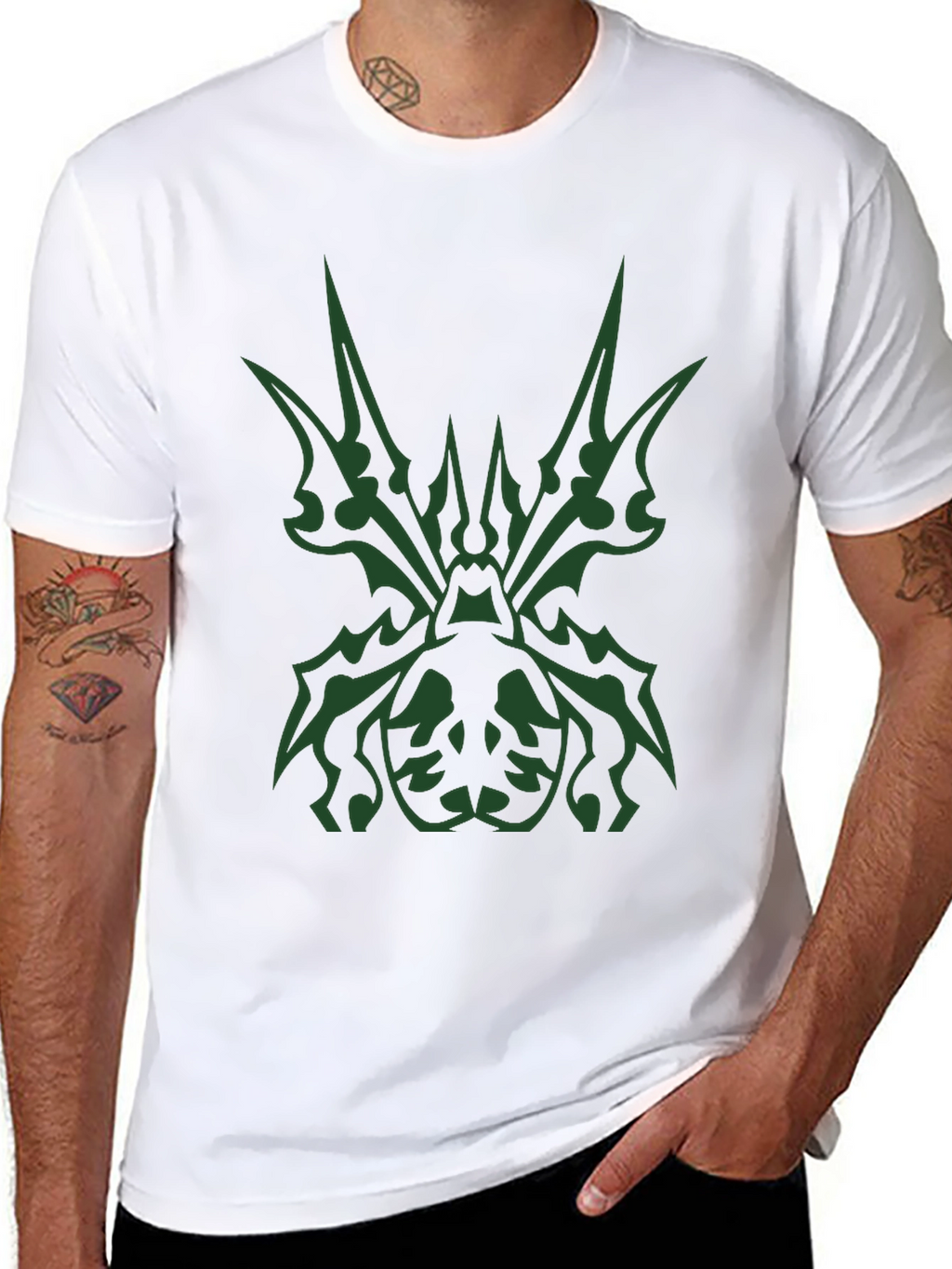 Tribal Spider Graphic Black T-Shirt