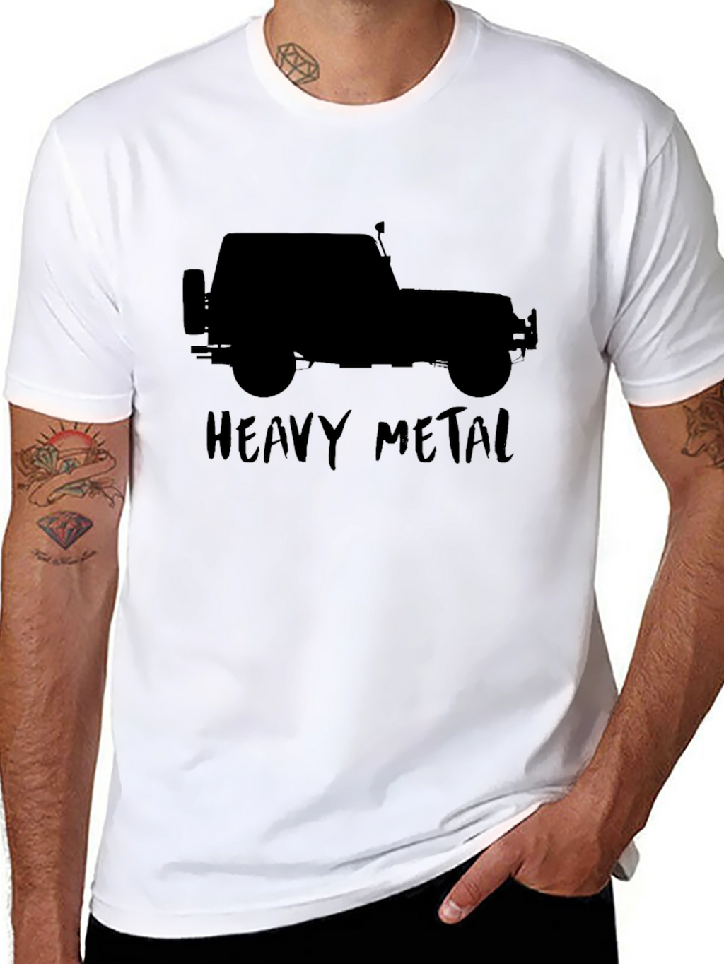 Heavy Metal Jeep T-Shirt - Black