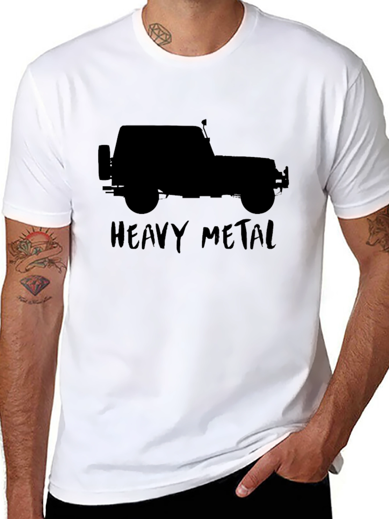 Heavy Metal Jeep T-Shirt - Black