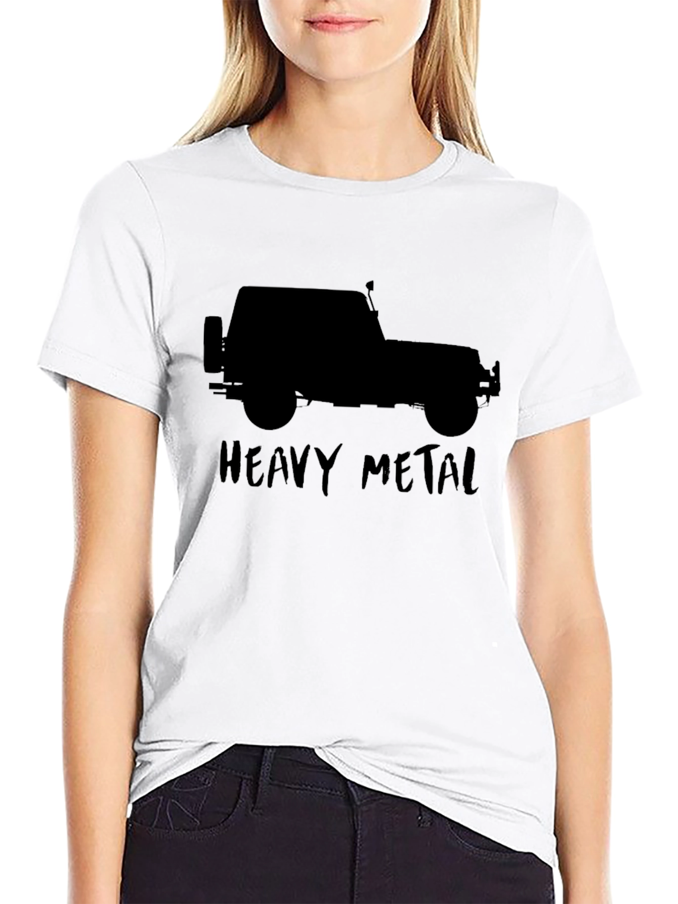 Heavy Metal Jeep T-Shirt - Black