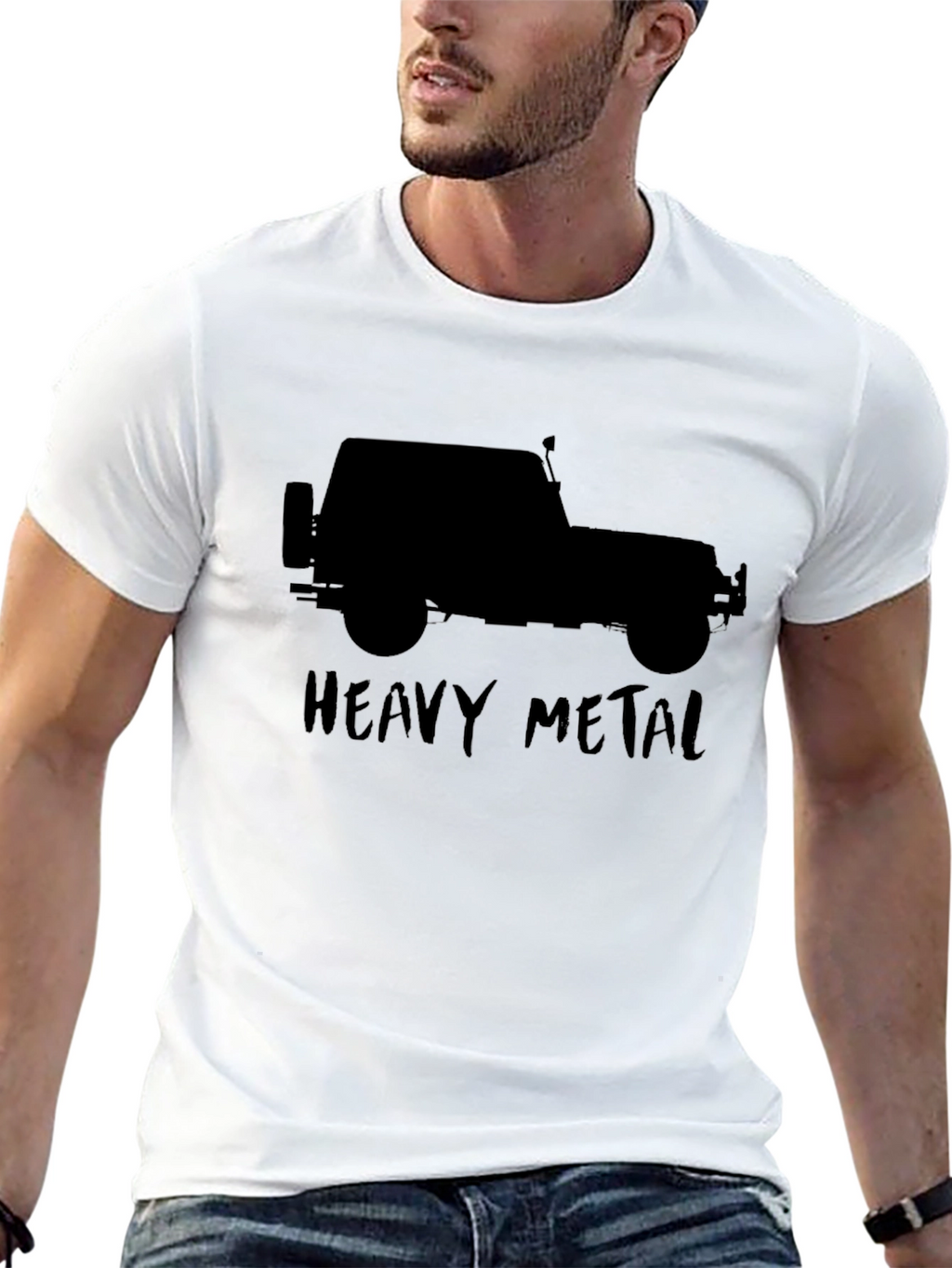 Heavy Metal Jeep T-Shirt - Black