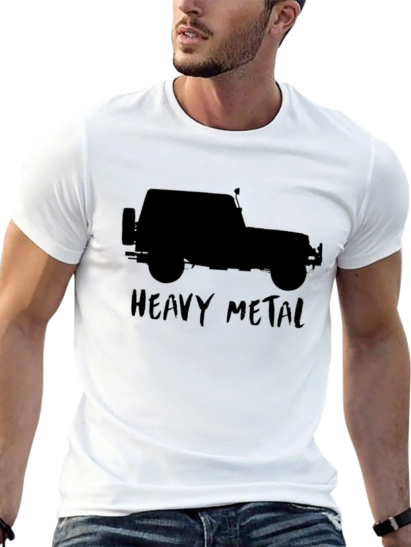 Heavy Metal Jeep T-Shirt - Black