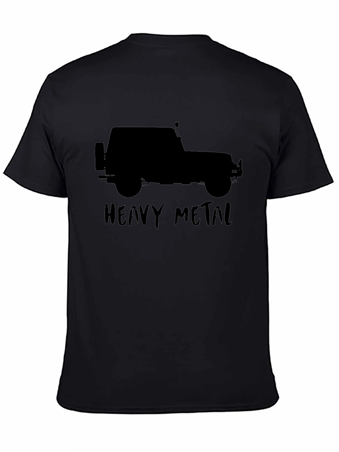 Heavy Metal Jeep T-Shirt - Black