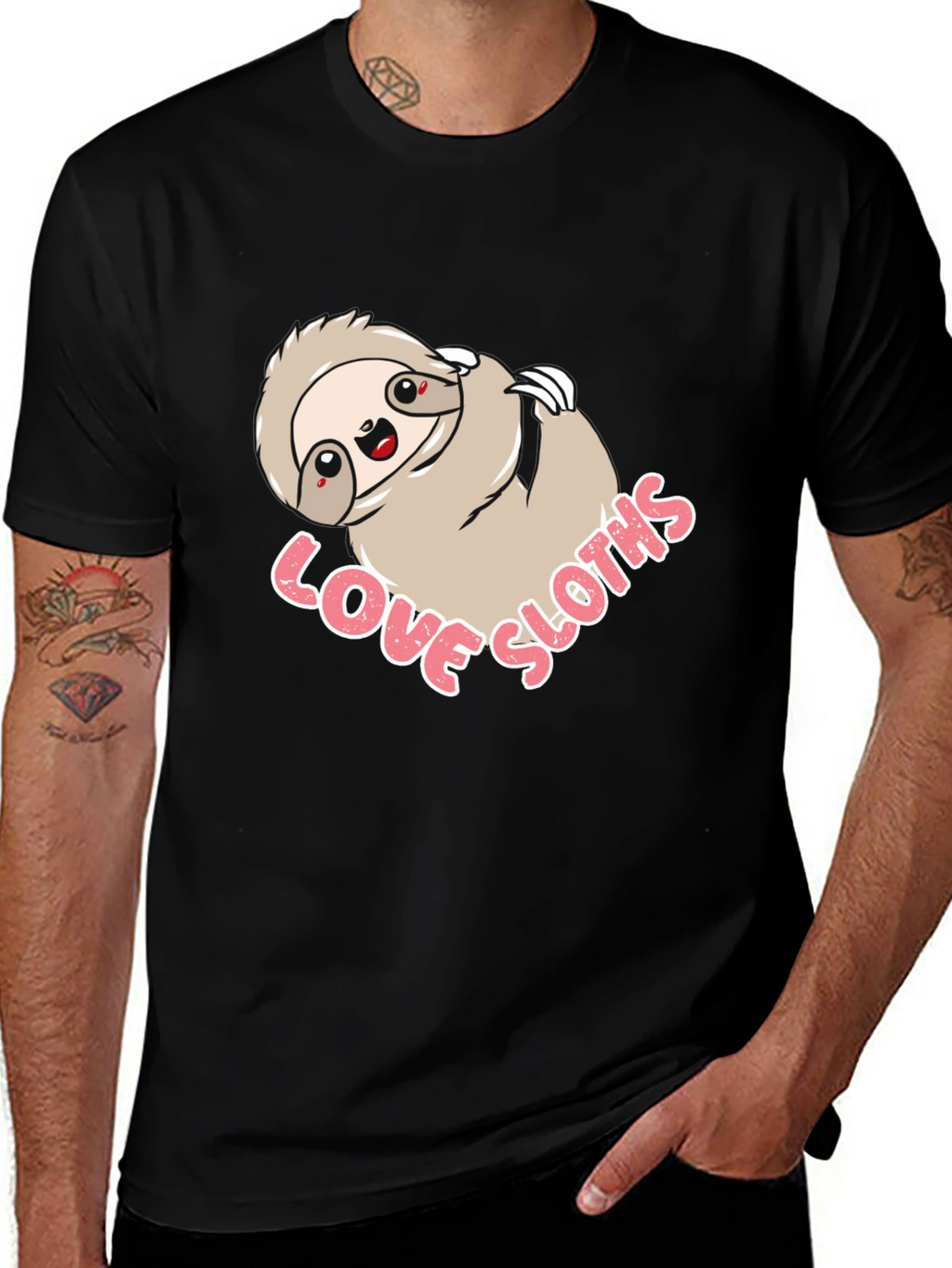 Love Sloths T-Shirt - Funny Sloth Graphic Tee