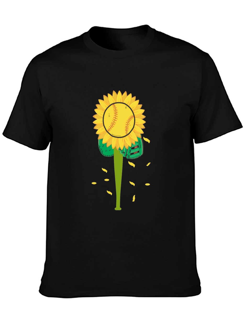 Sunflower Baseball Graphic Tee