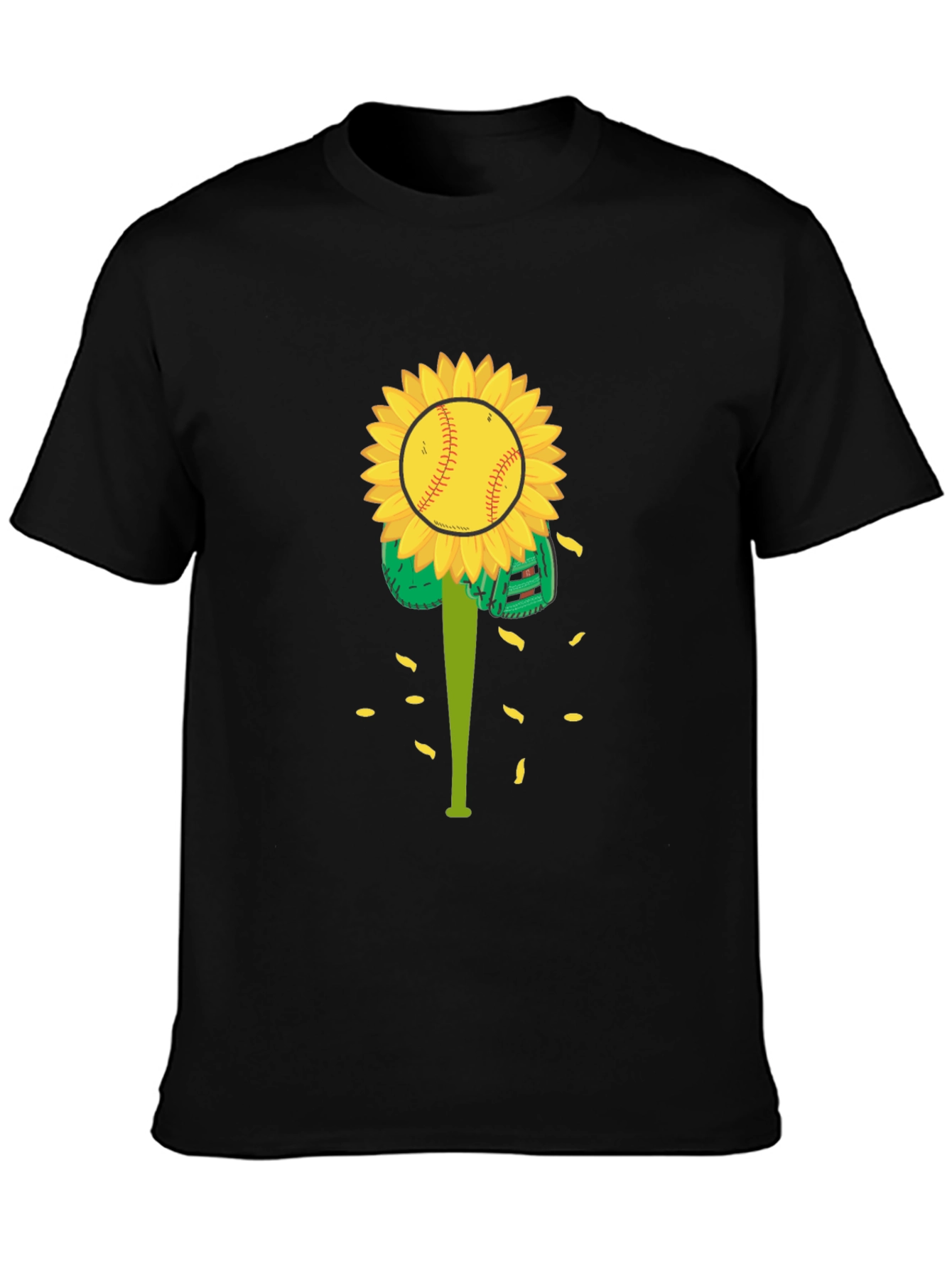 Sunflower Baseball Graphic Tee