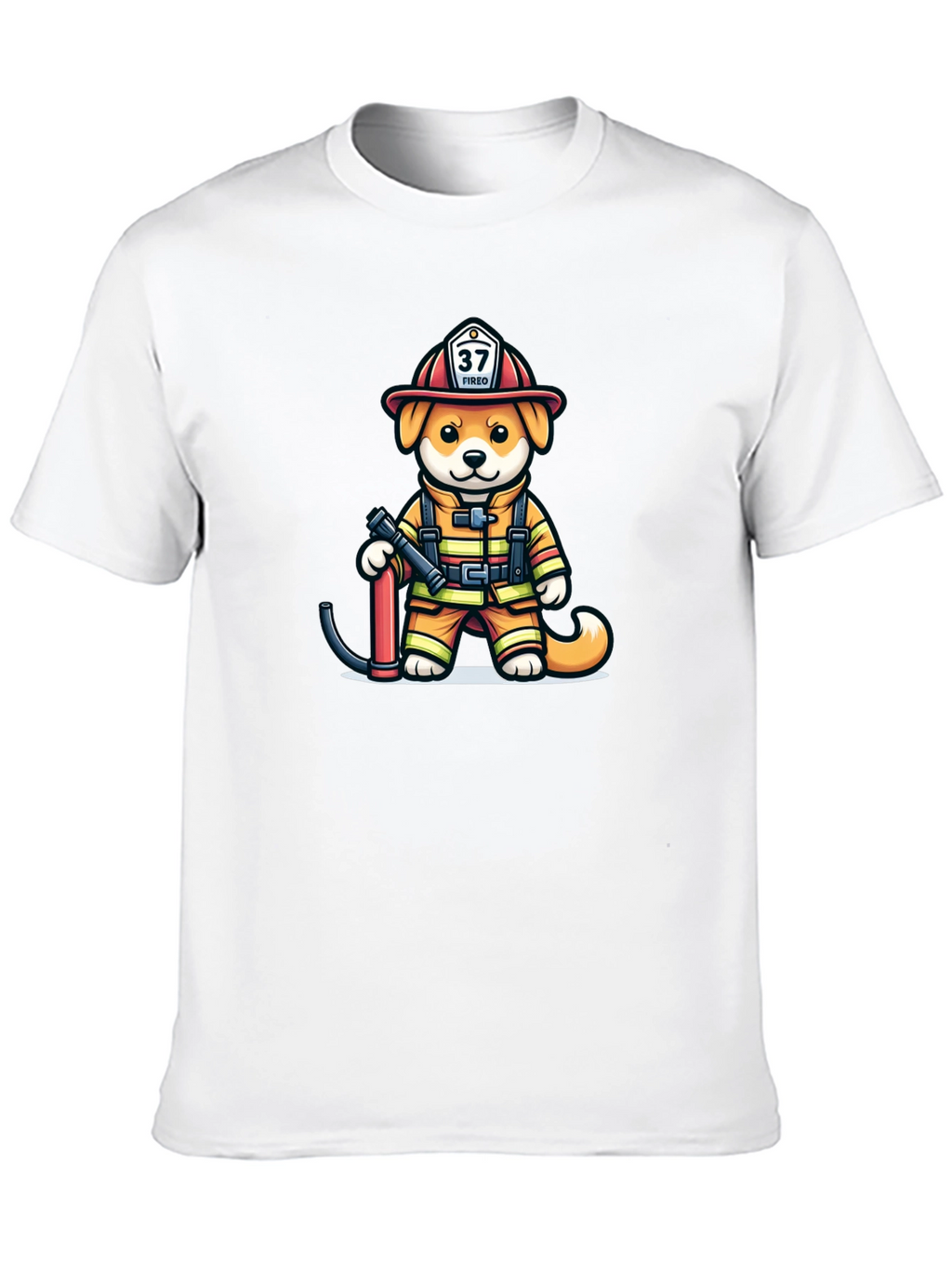 Firefighter Dog T-Shirt: Fired Up Pup!