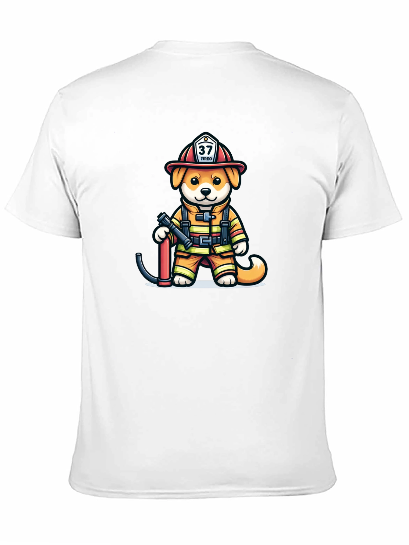 Firefighter Dog T-Shirt: Fired Up Pup!