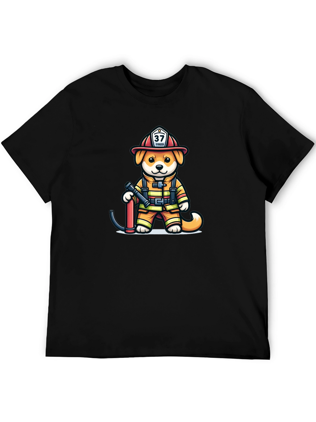 Firefighter Dog T-Shirt: Fired Up Pup!