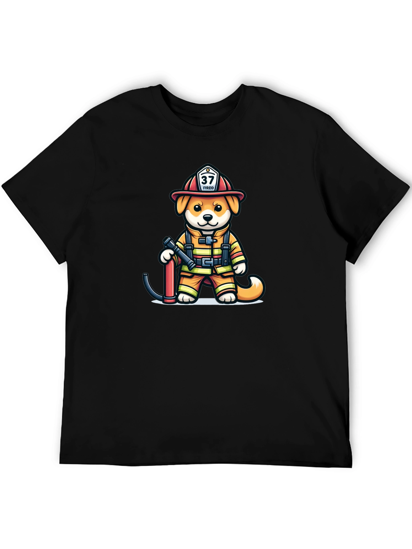 Firefighter Dog T-Shirt: Fired Up Pup!