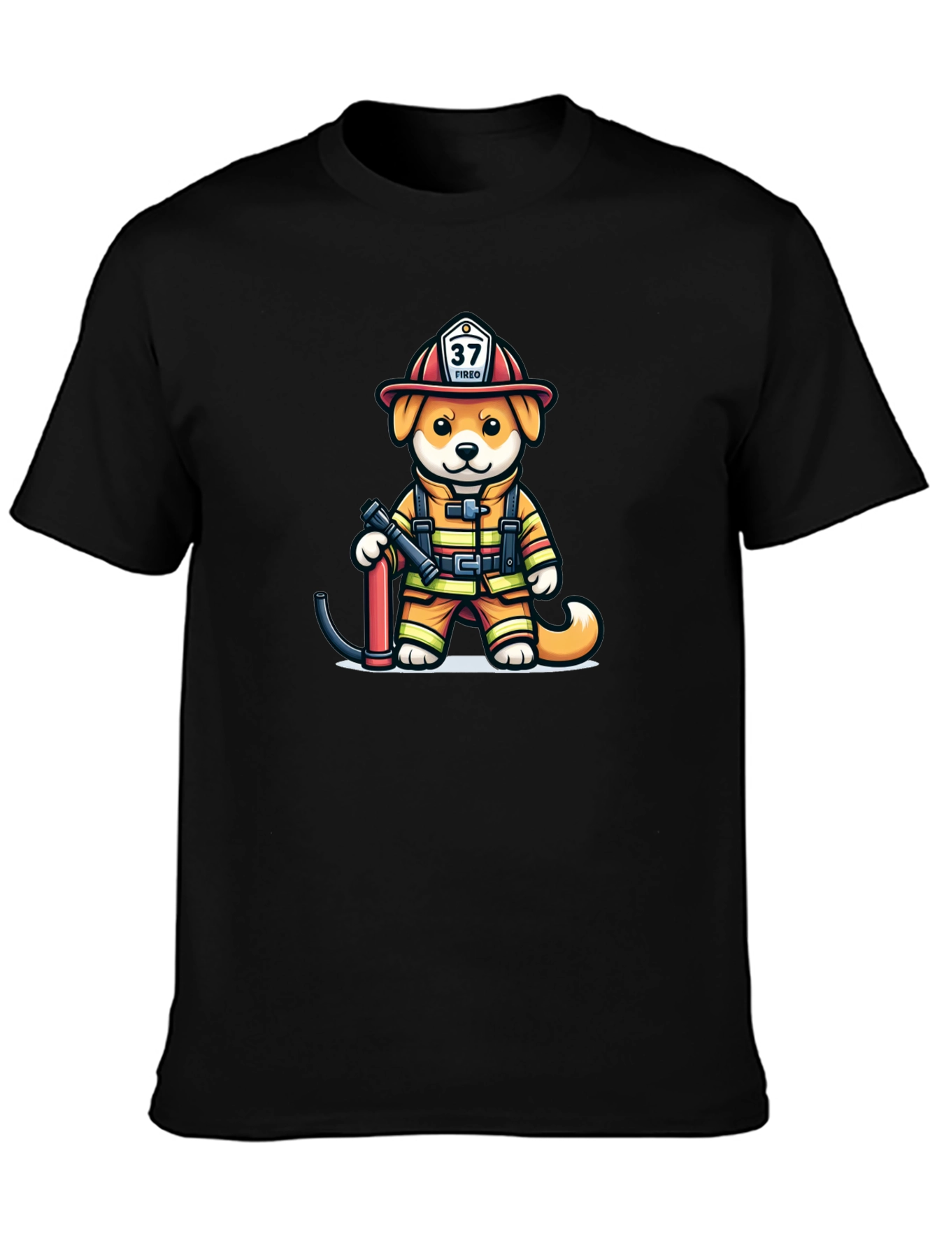 Firefighter Dog T-Shirt: Fired Up Pup!