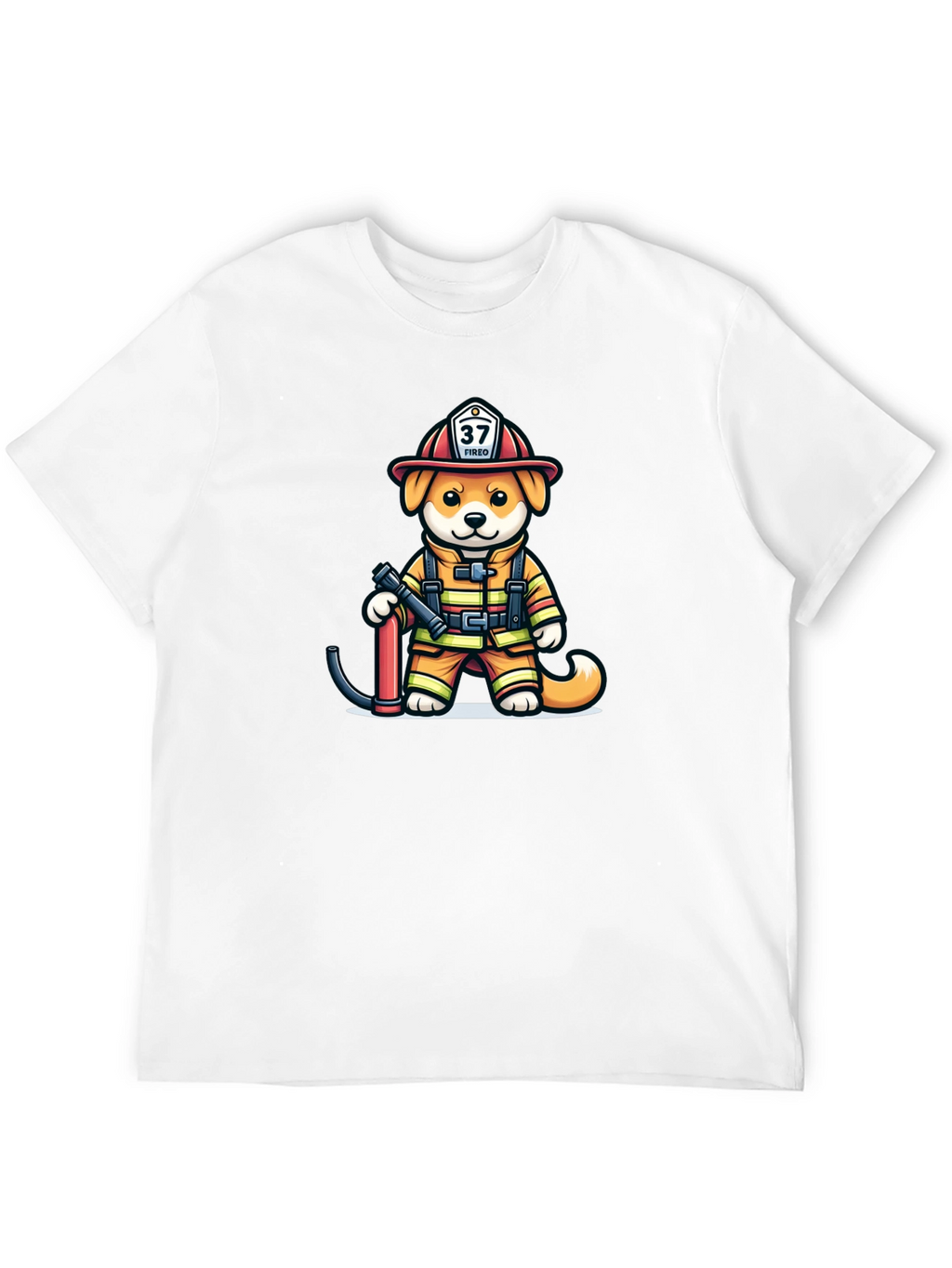 Firefighter Dog T-Shirt: Fired Up Pup!