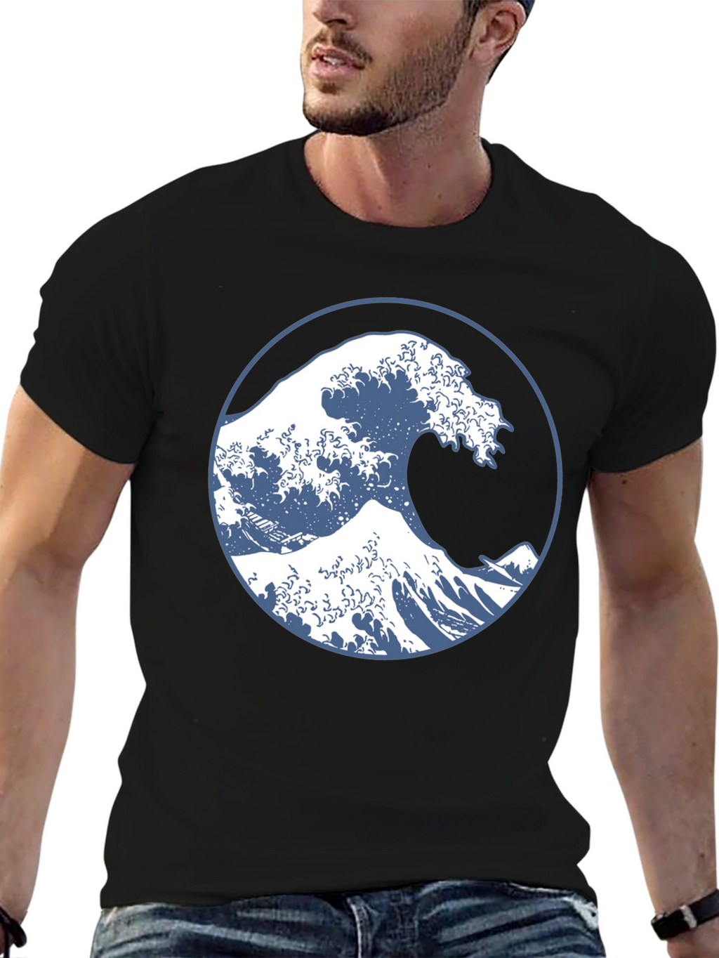 Great Wave Graphic Tee - Stylish & Comfortable