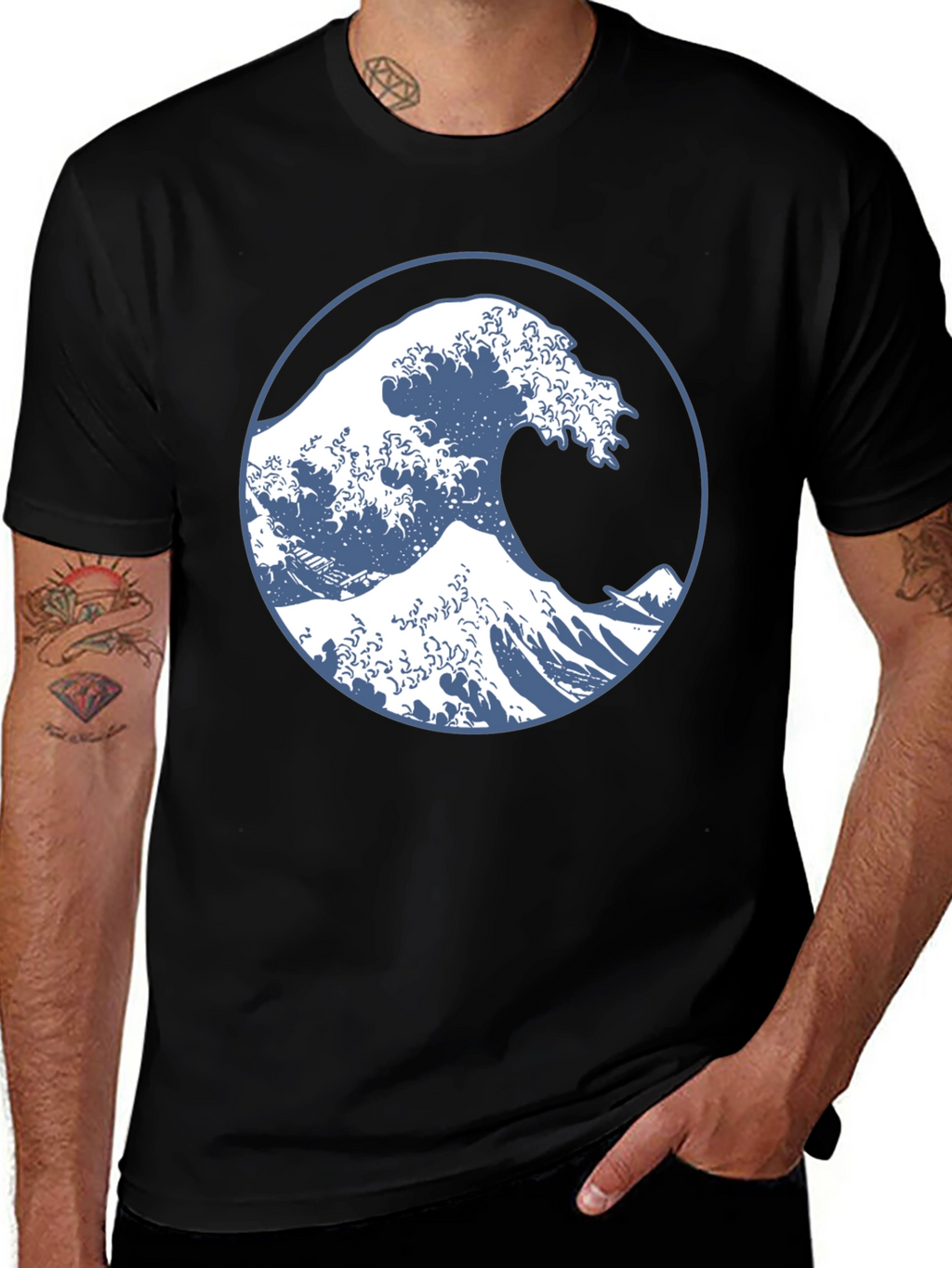 Great Wave Graphic Tee - Stylish & Comfortable