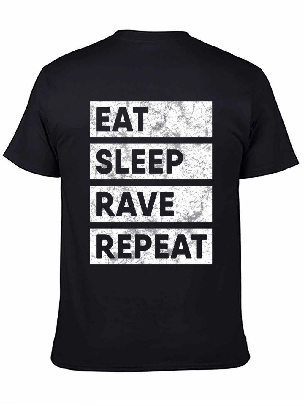 Eat Sleep Rave Repeat Black T-Shirt
