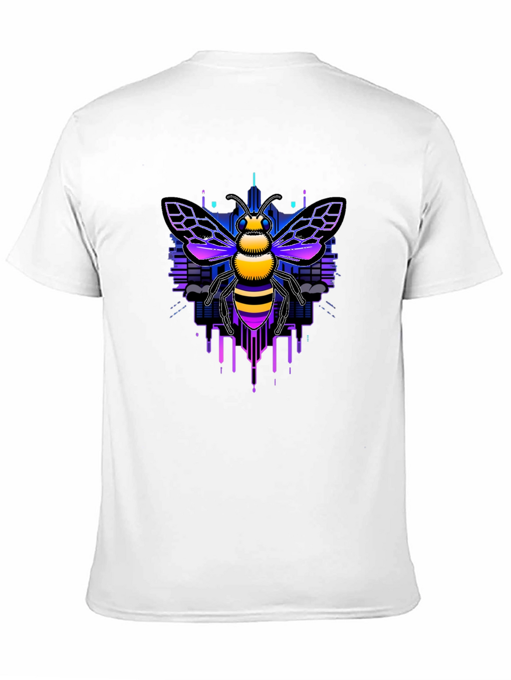 Cyberpunk Bee Graphic Tee - Unique Design