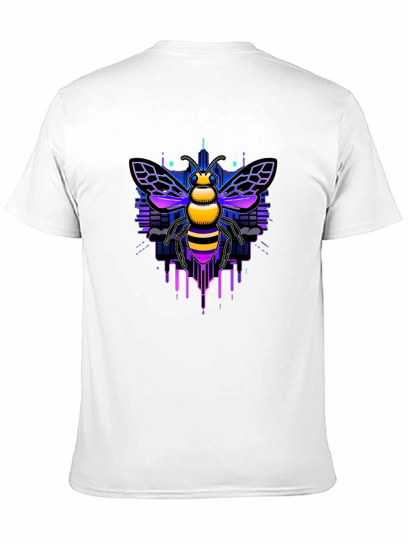 Cyberpunk Bee Graphic Tee - Unique Design