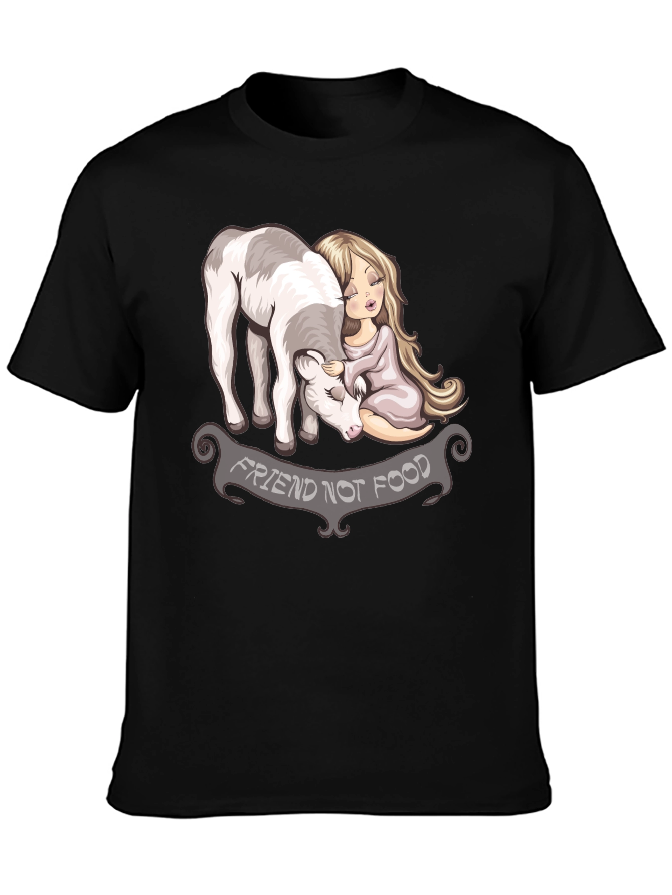 Vegan T-Shirt - Friend Not Food Graphic Tee