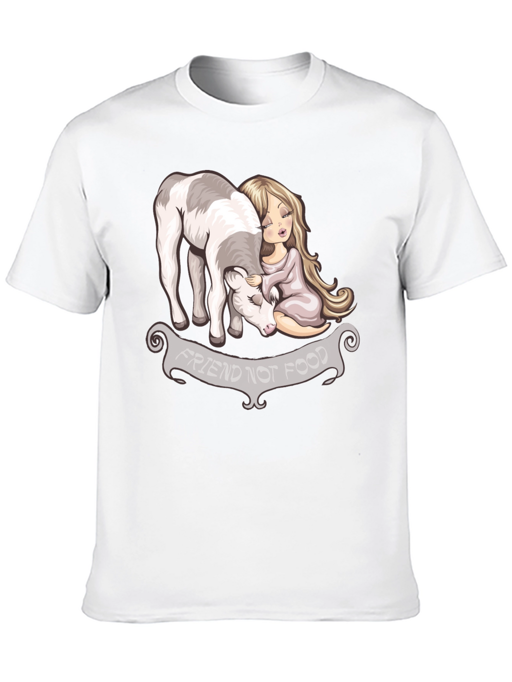 Vegan T-Shirt - Friend Not Food Graphic Tee