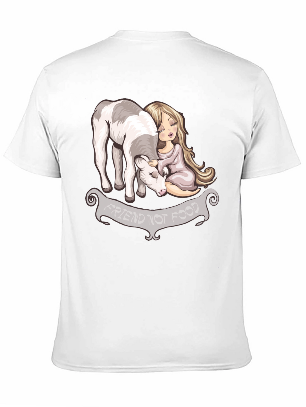 Vegan T-Shirt - Friend Not Food Graphic Tee
