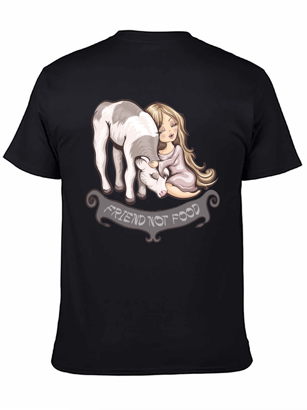 Vegan T-Shirt - Friend Not Food Graphic Tee