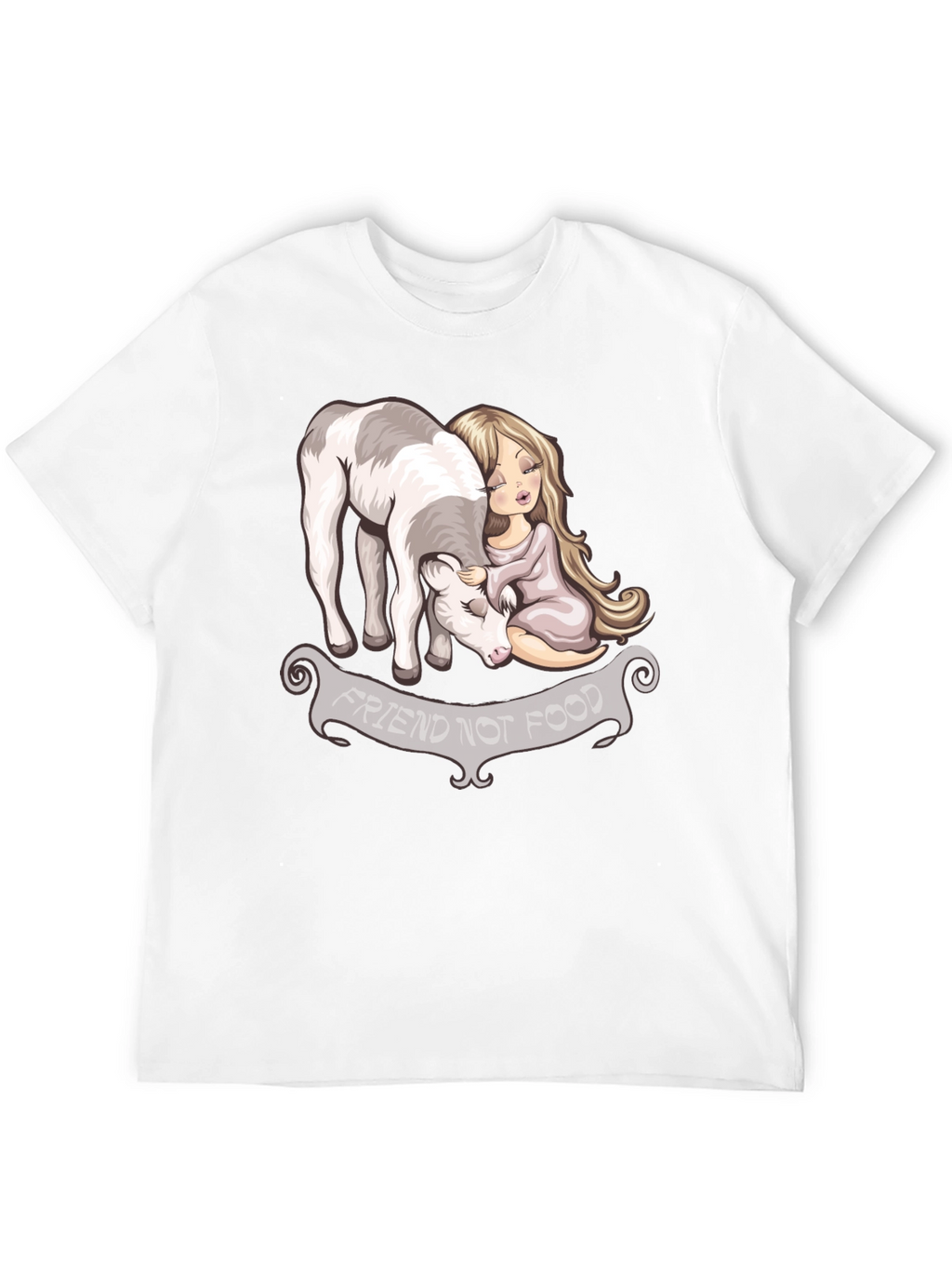 Vegan T-Shirt - Friend Not Food Graphic Tee