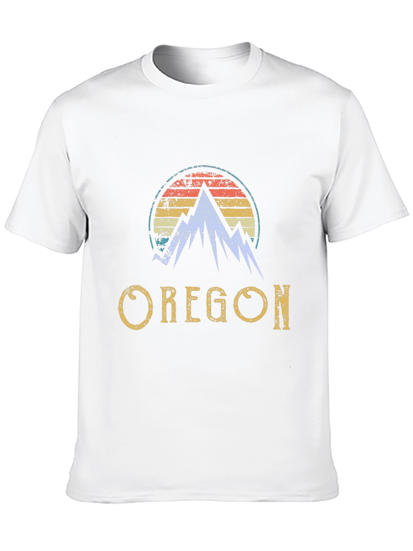 Oregon Mountain Graphic Tee - Vintage Style