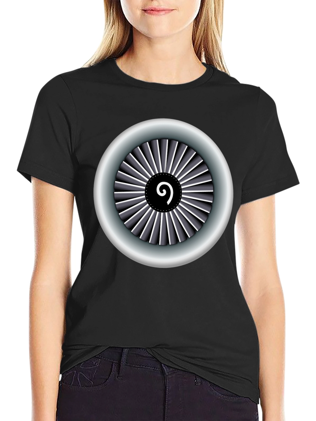 Jet Engine T-Shirt - Aviation Inspired Design