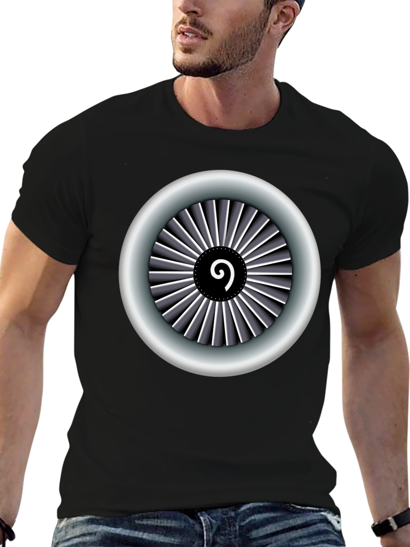 Jet Engine T-Shirt - Aviation Inspired Design