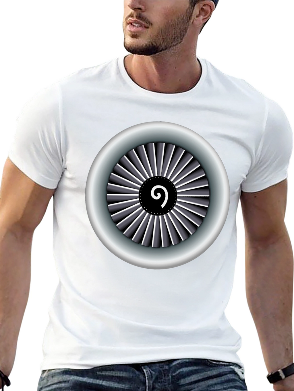 Jet Engine T-Shirt - Aviation Inspired Design