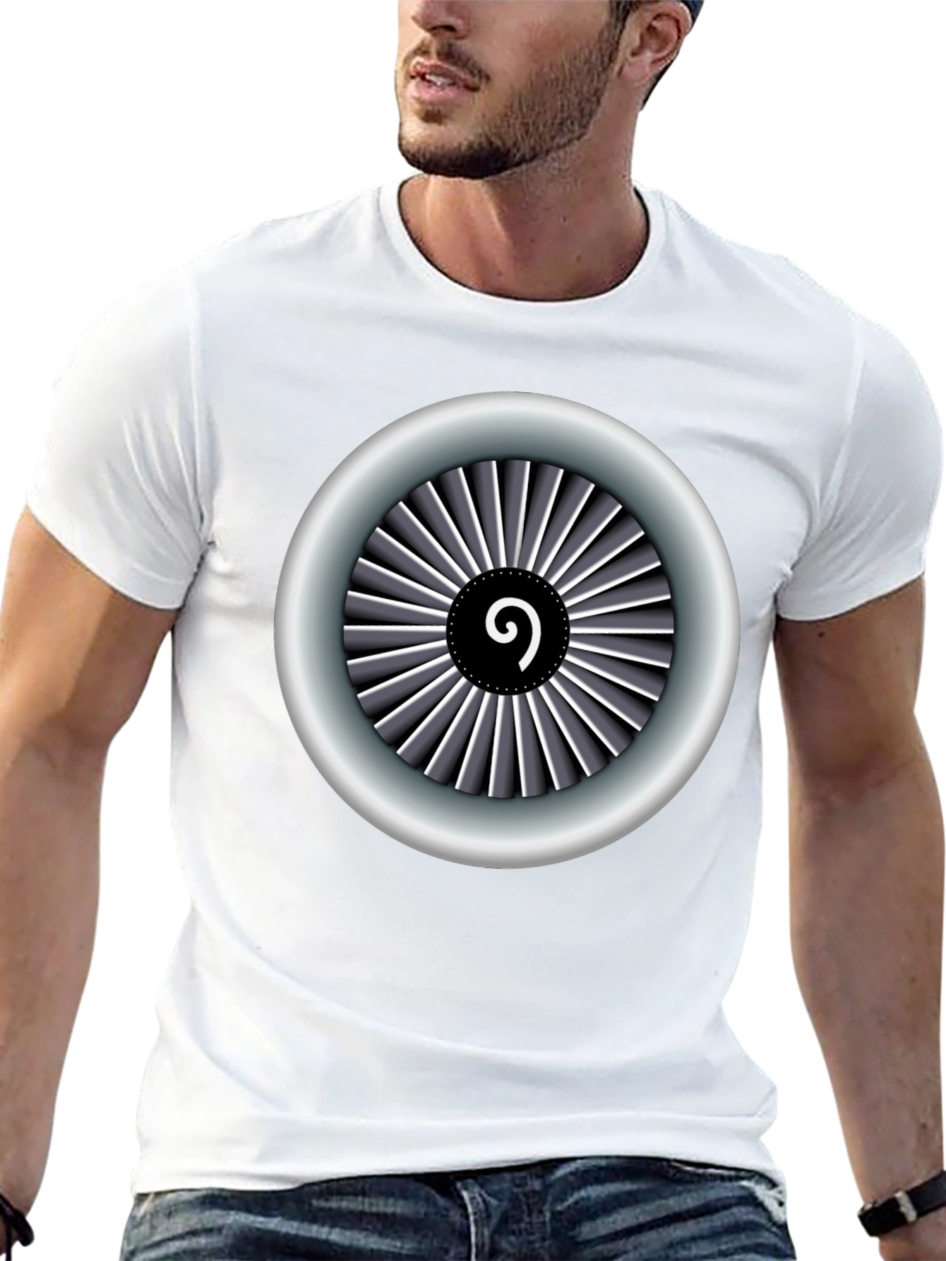 Jet Engine T-Shirt - Aviation Inspired Design