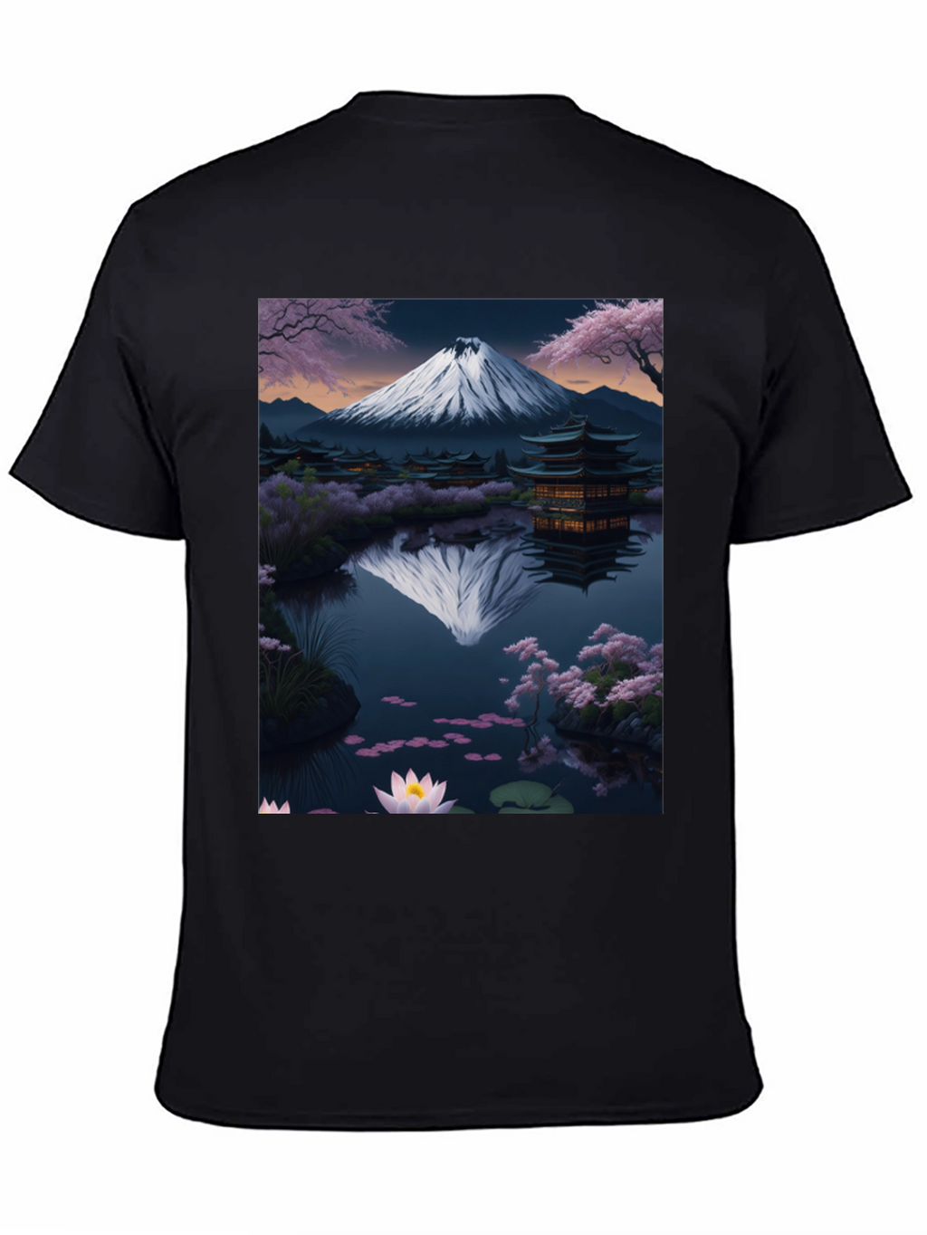 Mount Fuji Reflection Graphic Tee