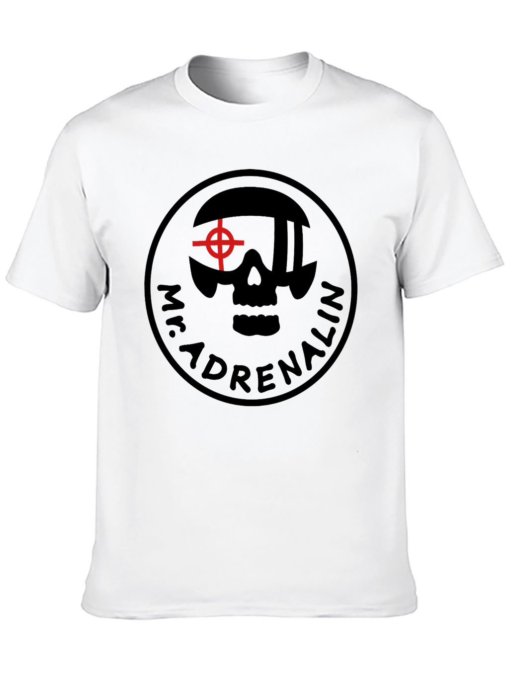 Mr. Adrenalin Skull Graphic Black T-Shirt