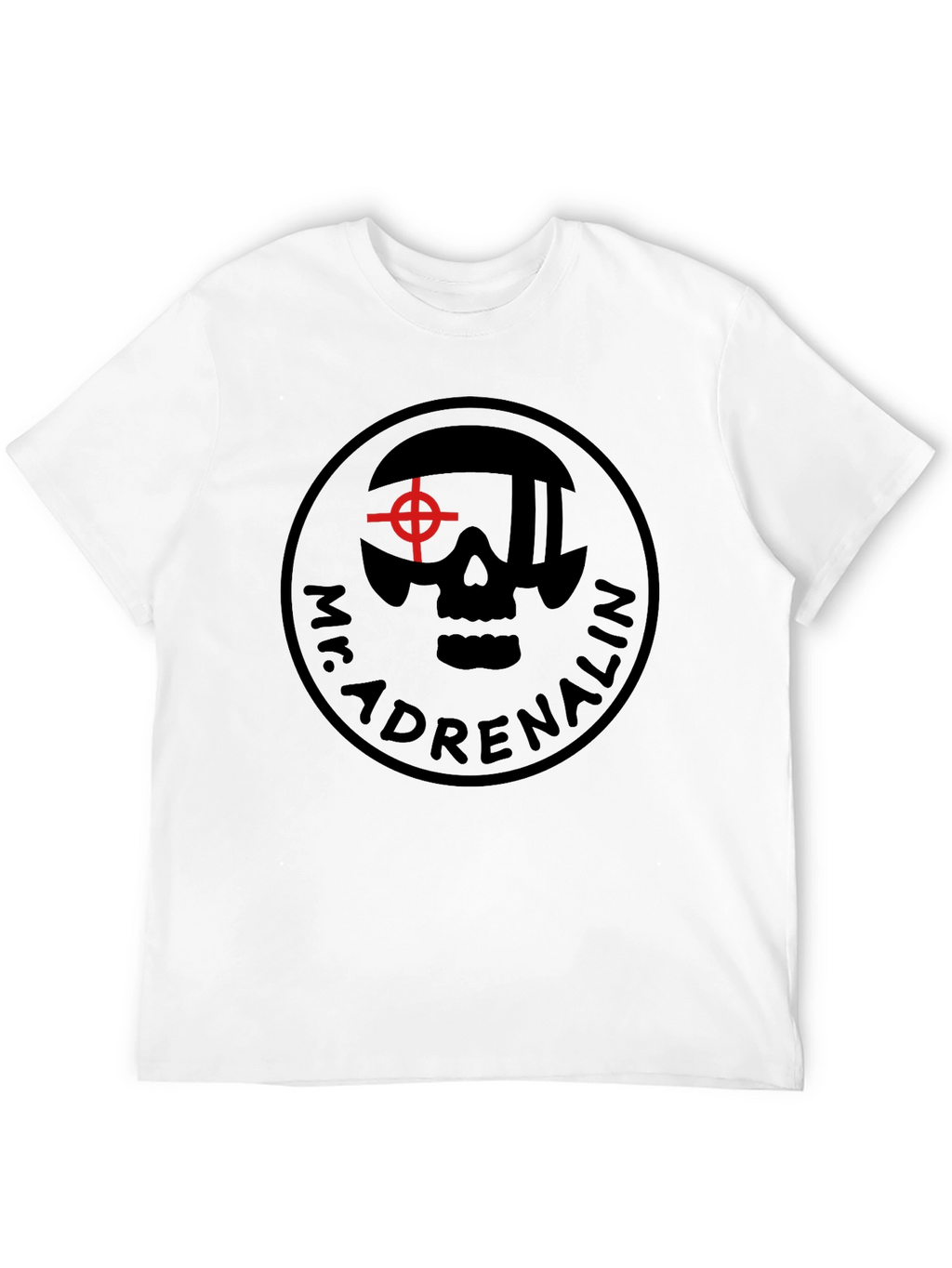 Mr. Adrenalin Skull Graphic Black T-Shirt