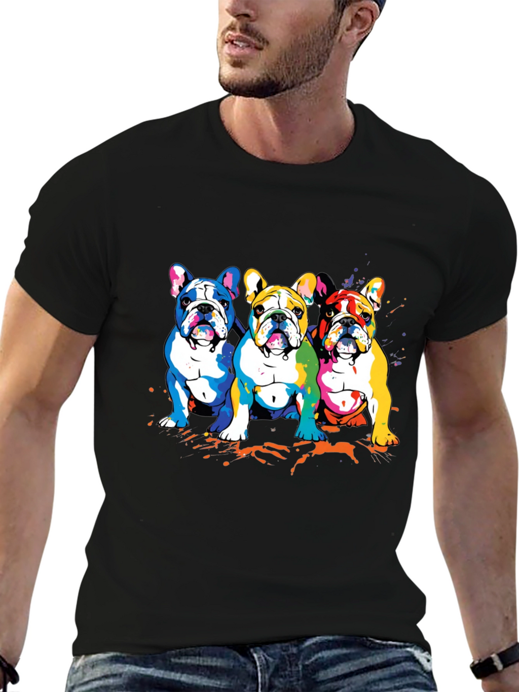 Colorful French Bulldog T-Shirt