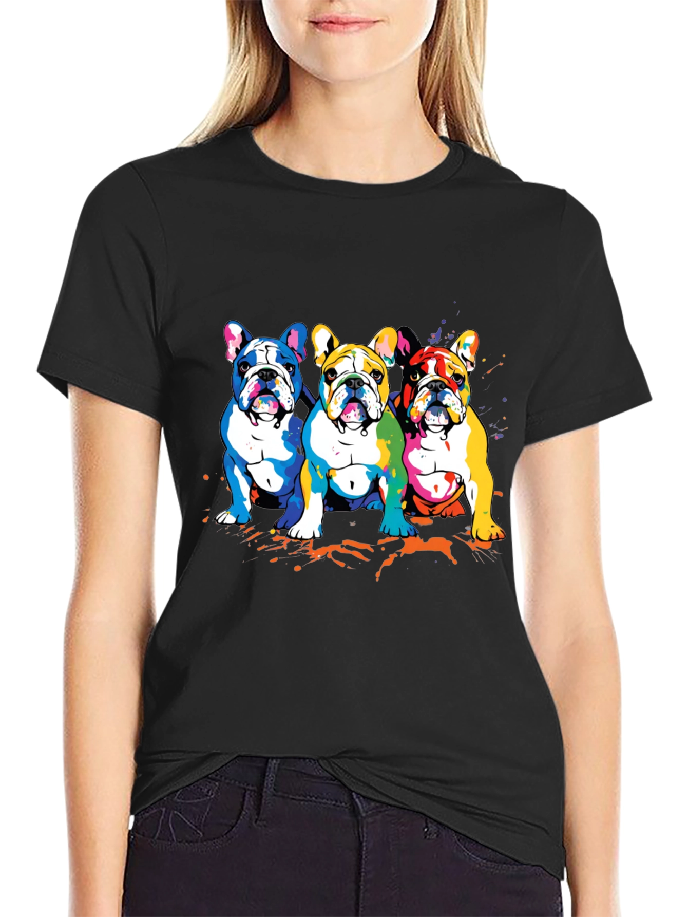 Colorful French Bulldog T-Shirt