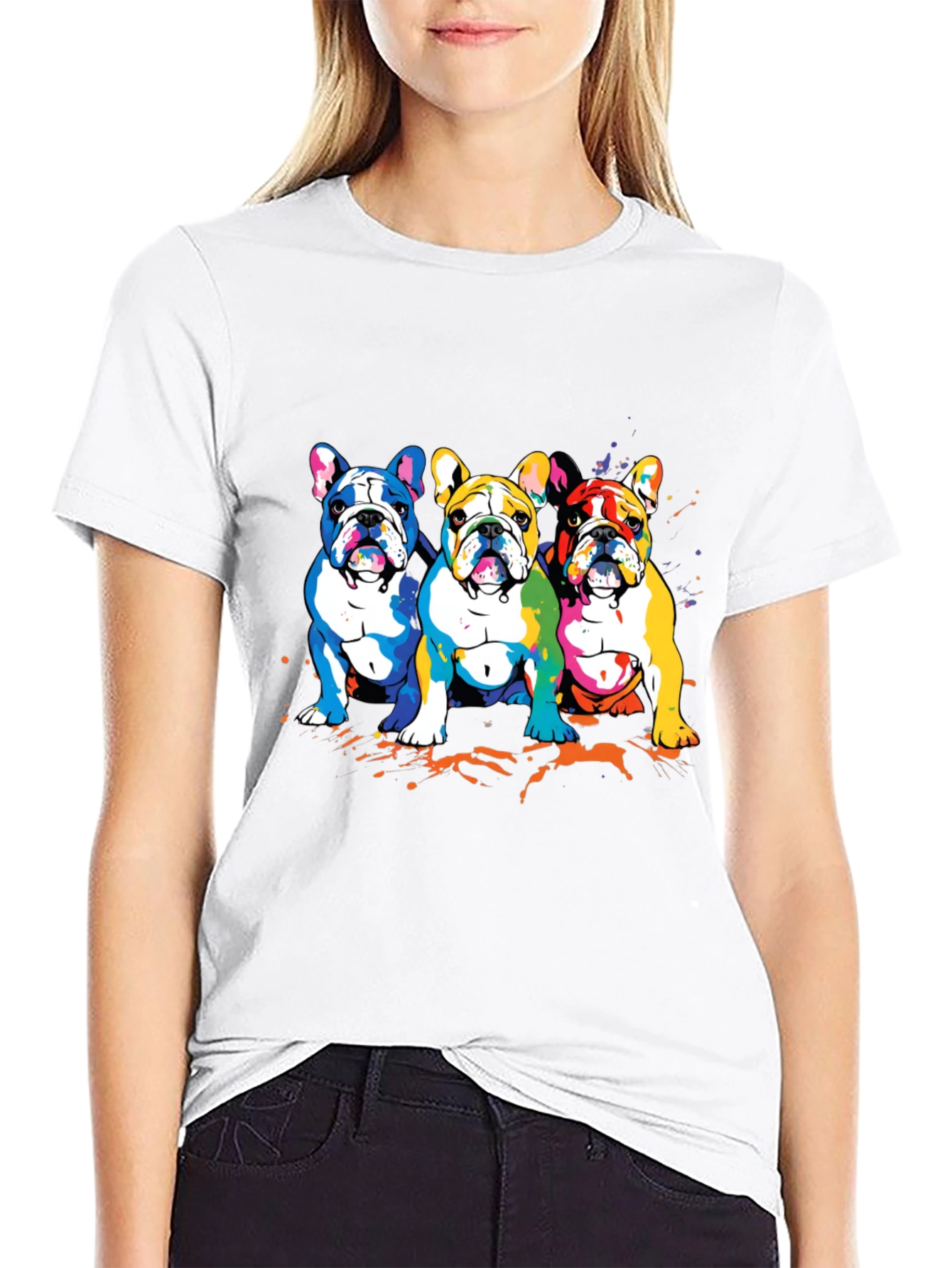 Colorful French Bulldog T-Shirt