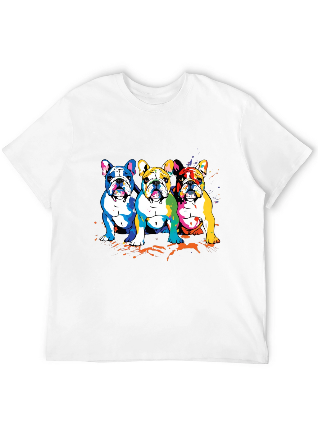 Colorful French Bulldog T-Shirt