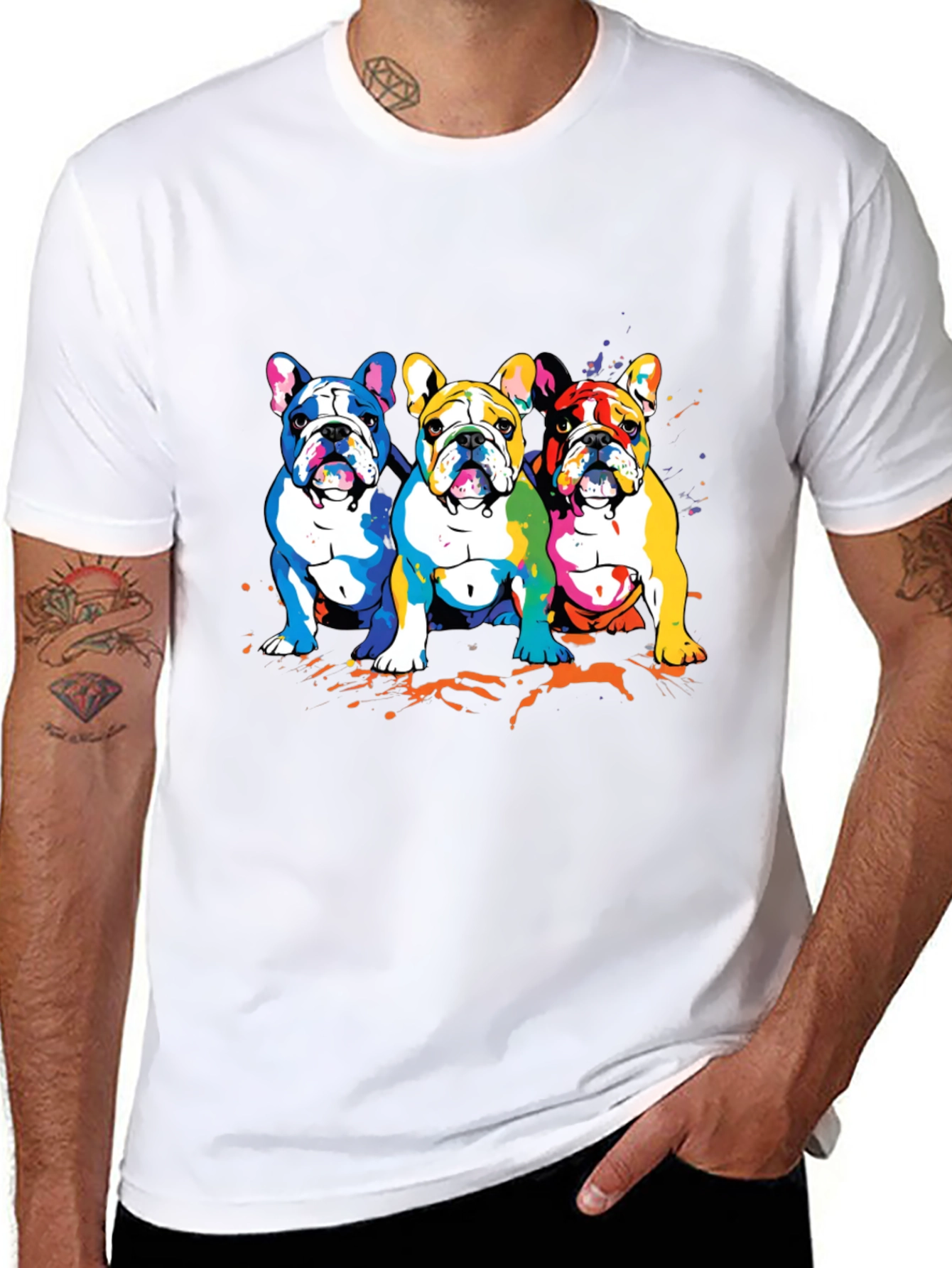 Colorful French Bulldog T-Shirt