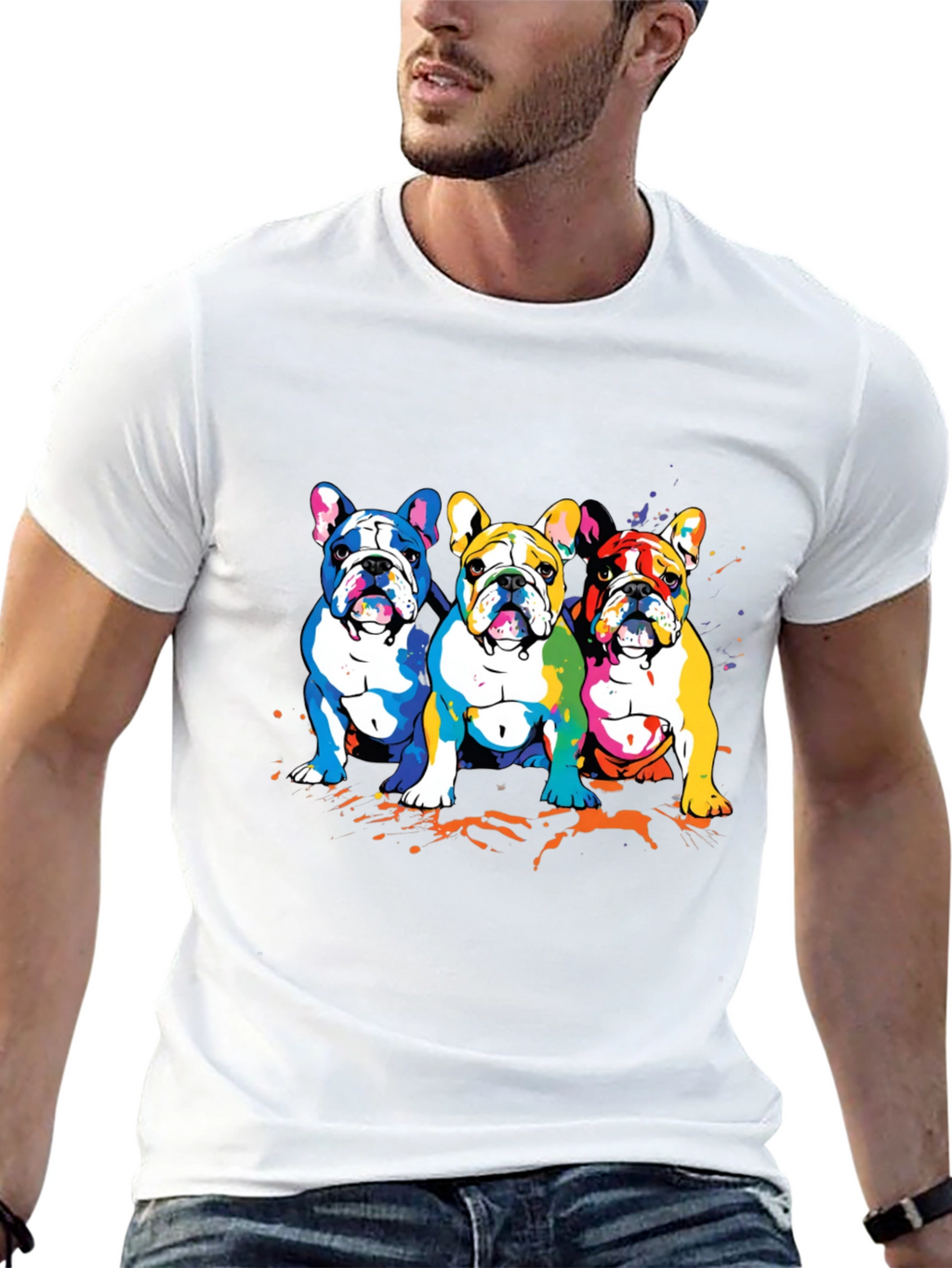Colorful French Bulldog T-Shirt
