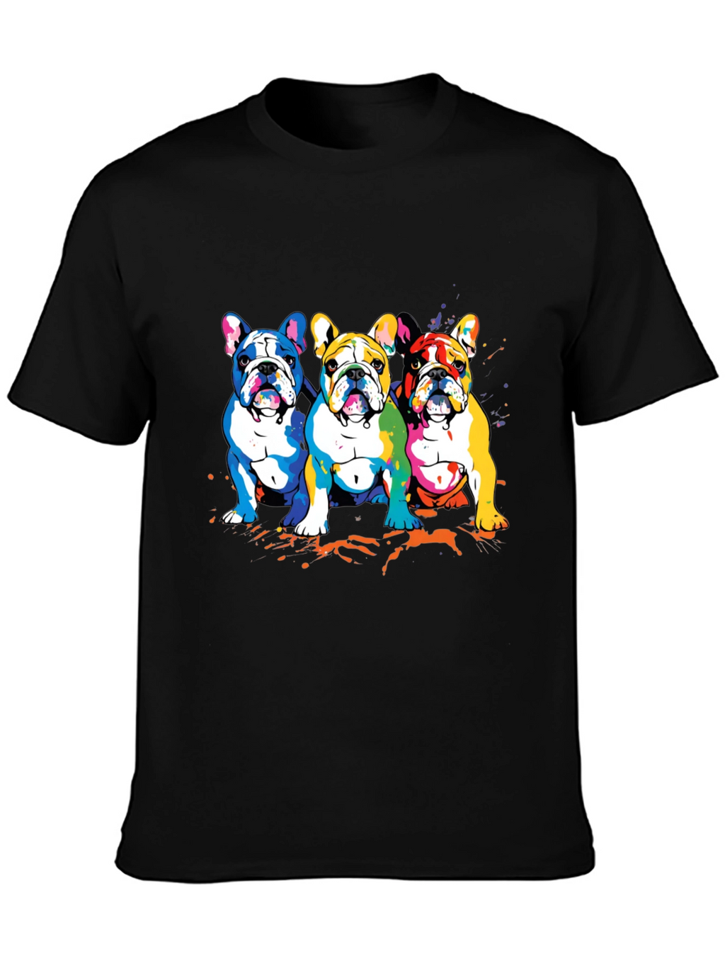 Colorful French Bulldog T-Shirt