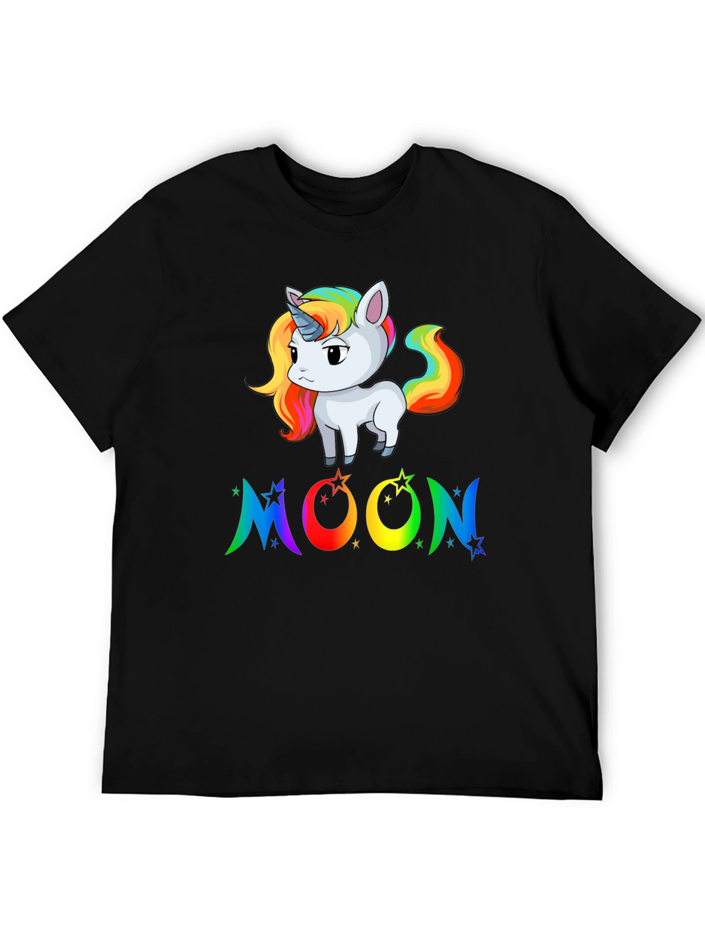 Rainbow Unicorn Moon Graphic Tee