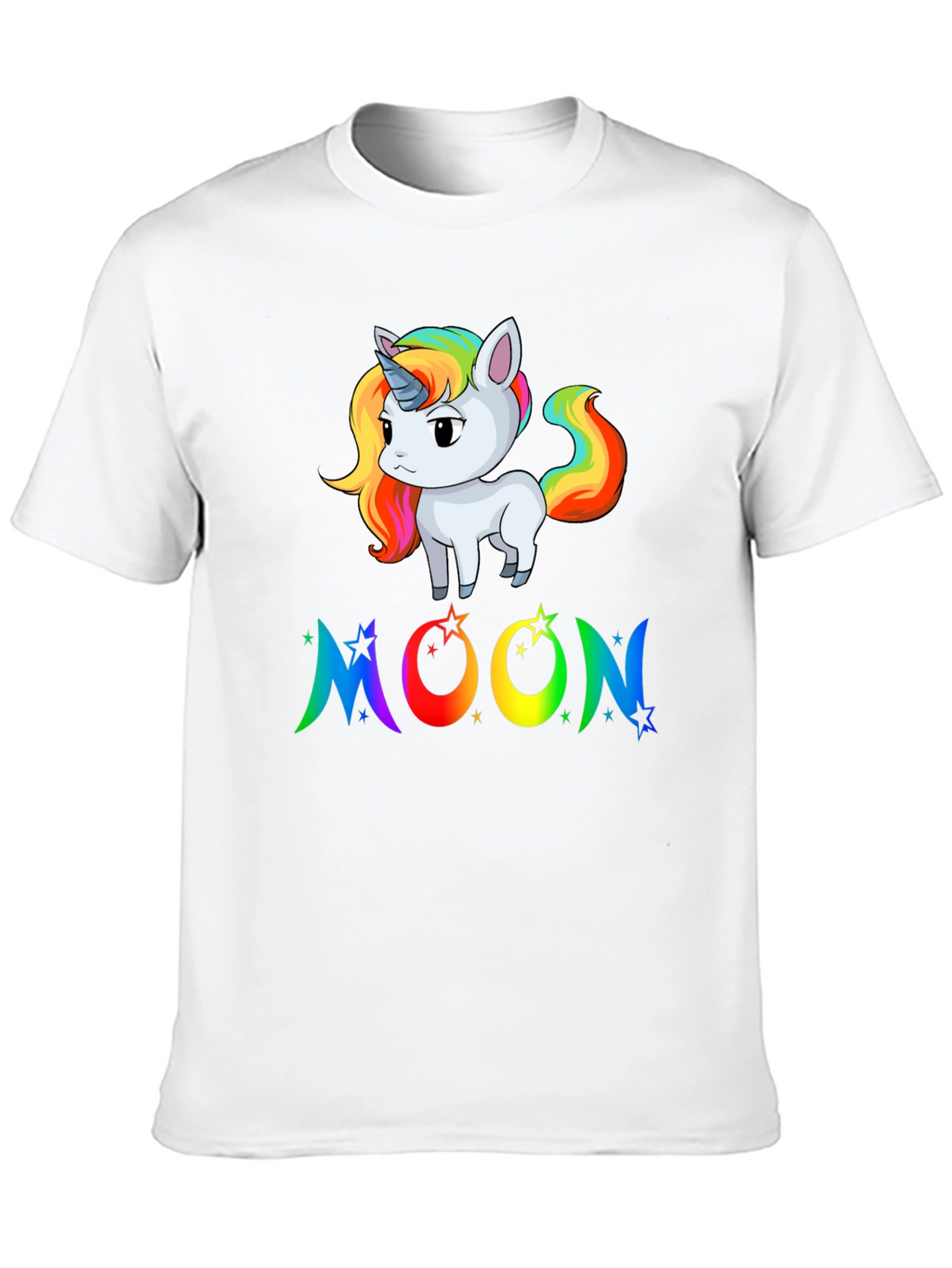 Rainbow Unicorn Moon Graphic Tee