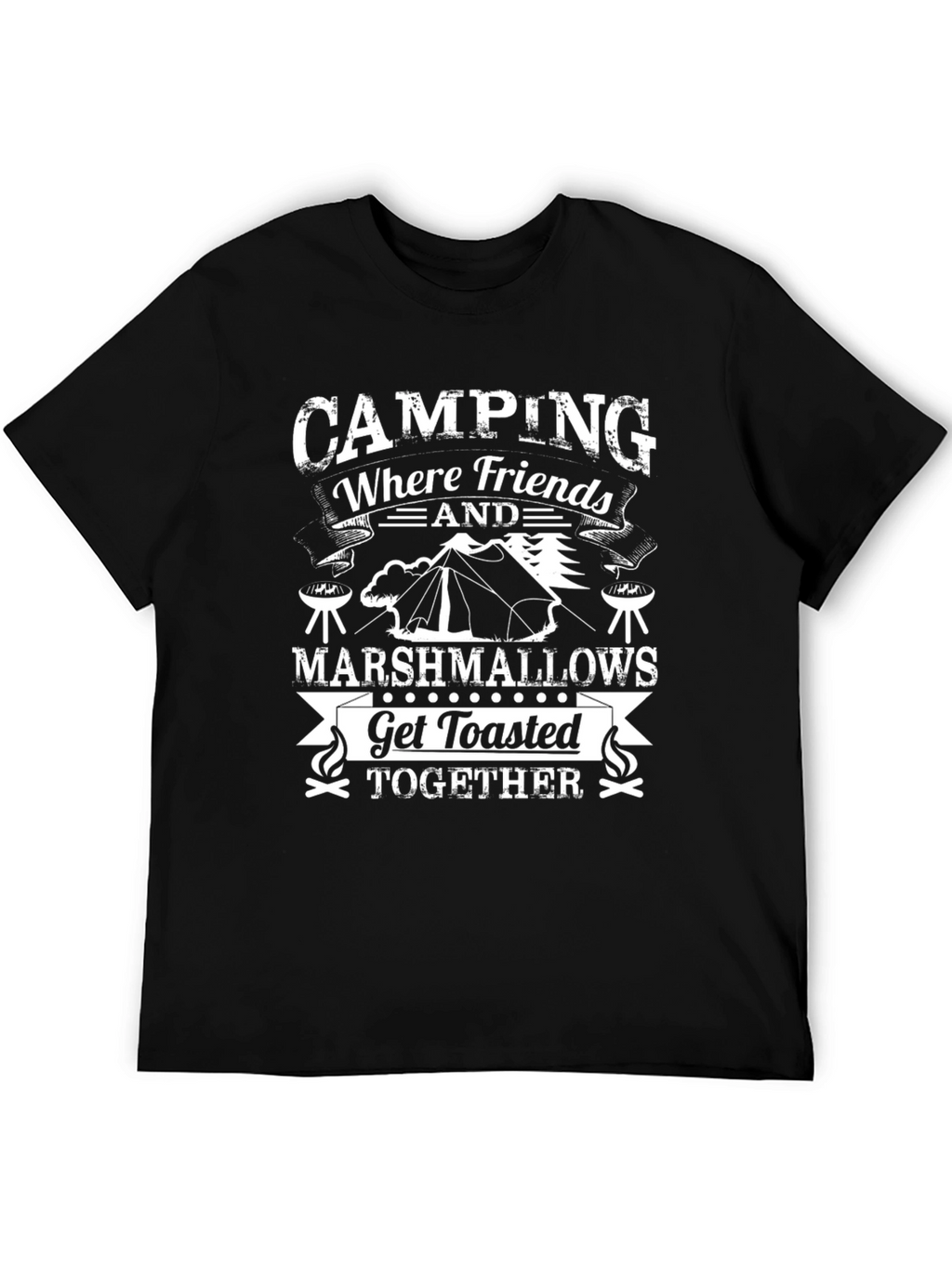 Camping Friends Marshmallows T-Shirt