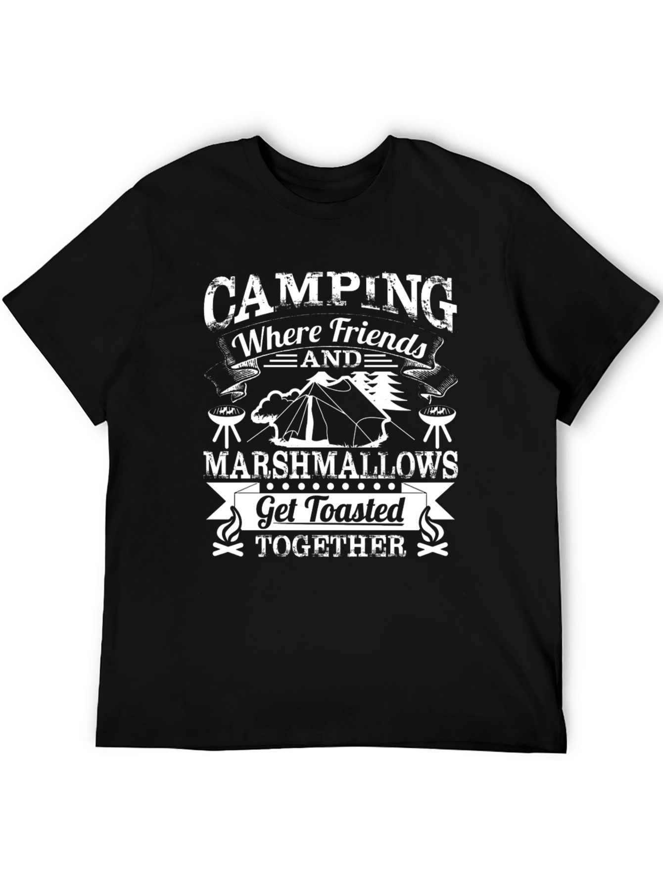 Camping Friends Marshmallows T-Shirt